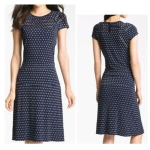 Tory Burch Navy Polka Dot Women's Dress